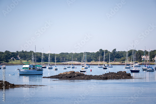 Sailboats and seascape 