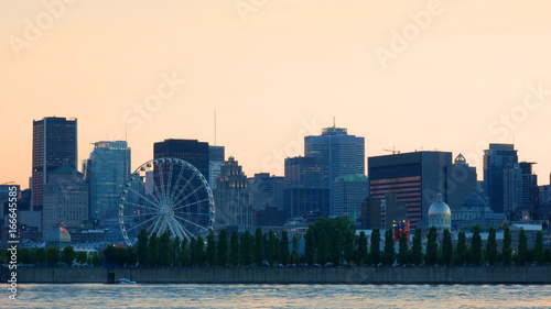 Montreal by night, sunrise. Canada