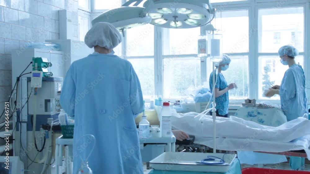 Nurses prepare the patient for surgery Nurses prepare the patient for surgery