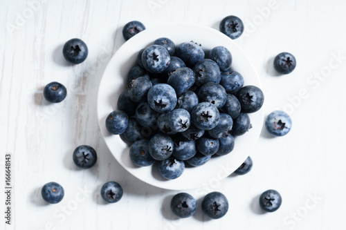 fresh blueberries, close up