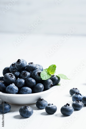 fresh blueberries, close up