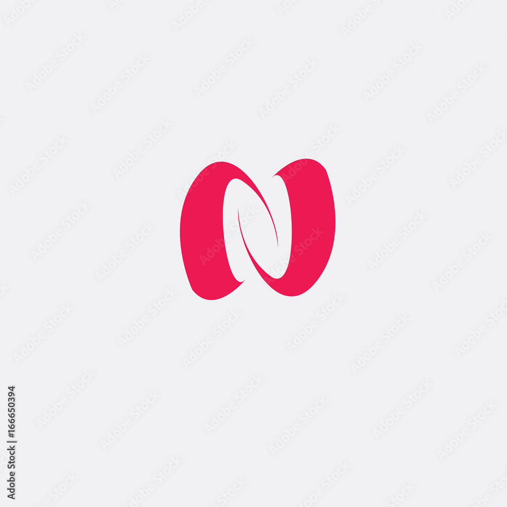 Fototapeta premium Letter N logo icon design template elements