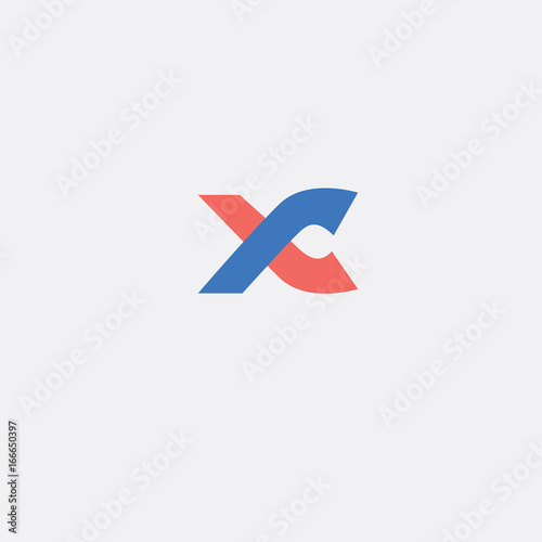 Letter xc  logo icon design template elements