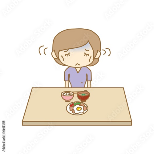 摂食障害　拒食症の女性