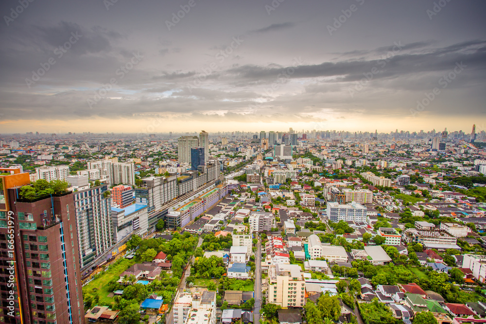 Obraz premium View from tall buildings in Thailand