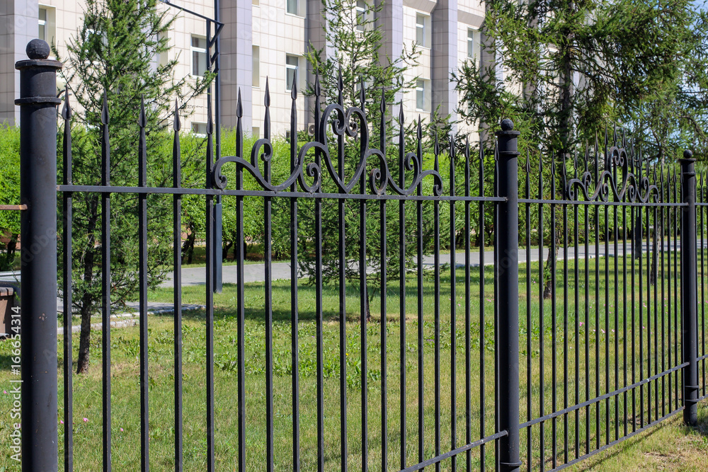 Wrought-iron fences and hedges Wrought-iron fences and hedges