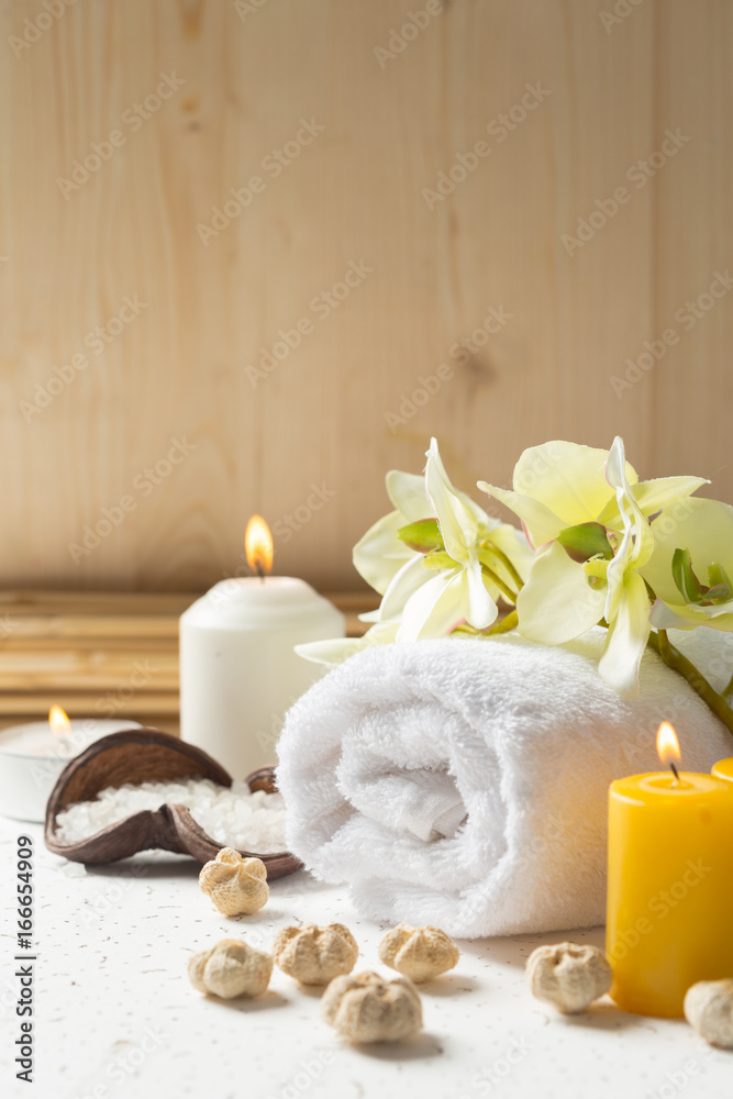 Spa products with orchids Spa products with orchids