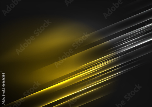 Glowing futuristic lines