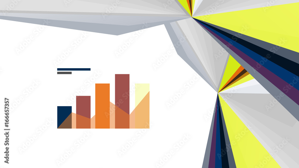 Modern triangle presentation template