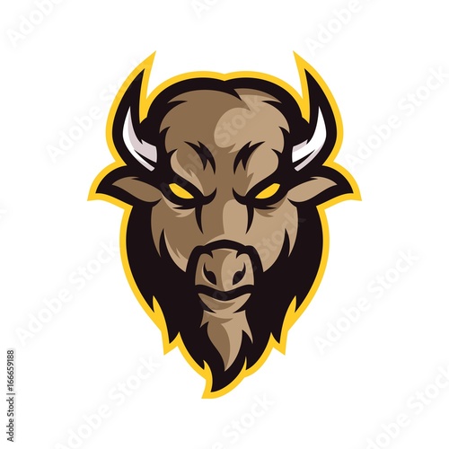 Bison Vector Logo Illustration