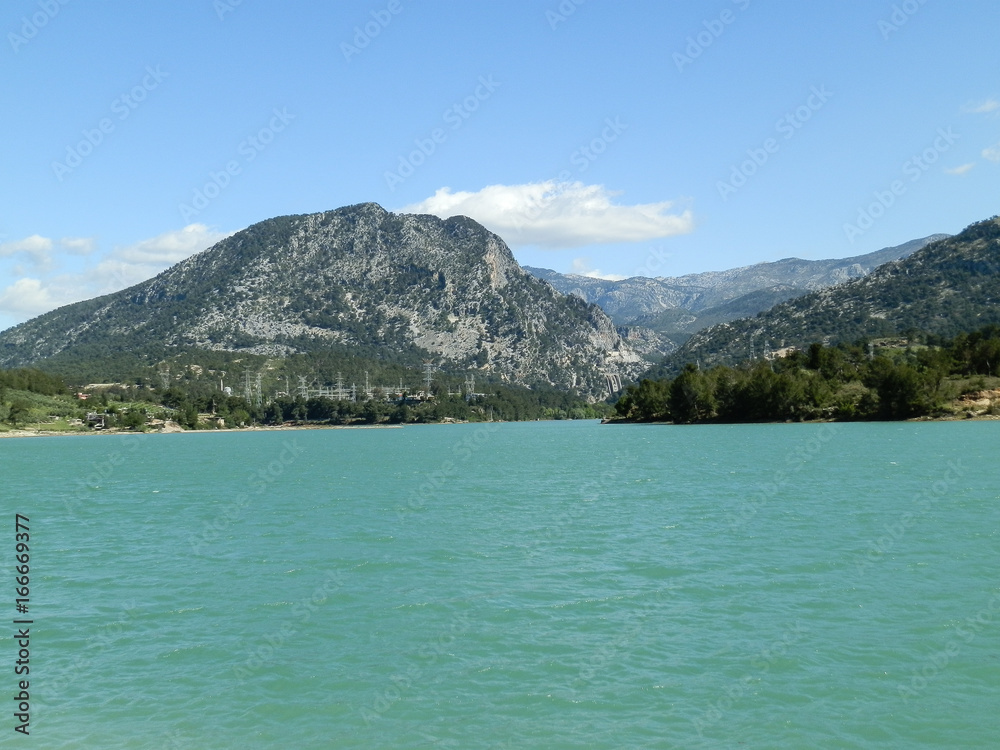 Beautiful lake in Turkey landscape