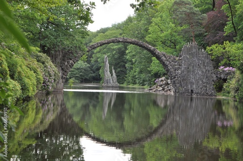 Fototapeta Naklejka Na Ścianę i Meble -  The devil's bridge in Saxony 