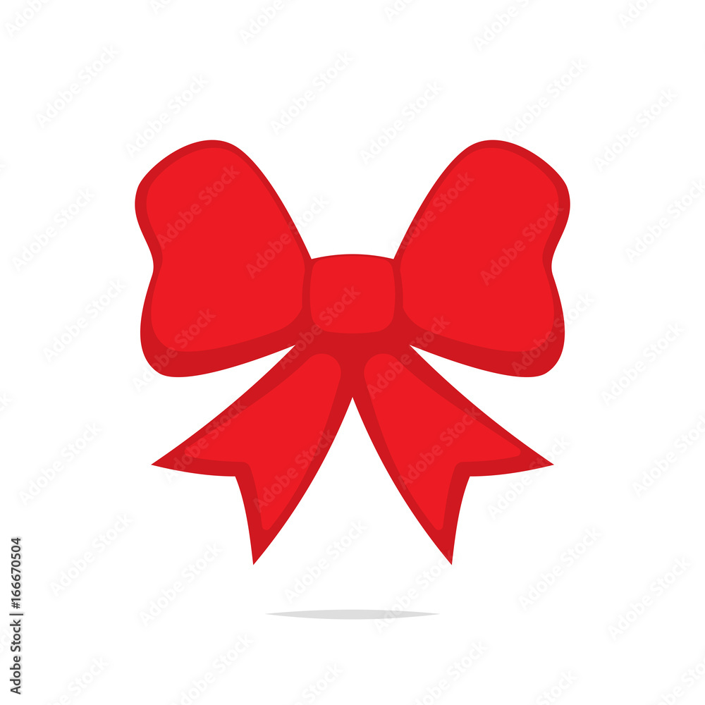 Red bow vector isolated Red bow vector isolated