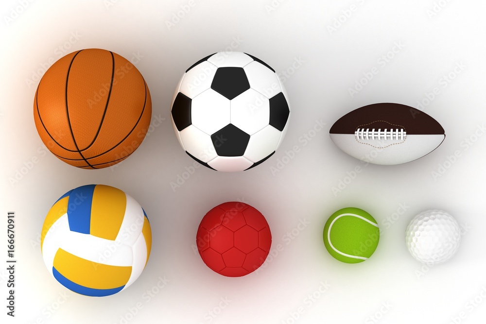 Basketball football voleyball tenis ball
