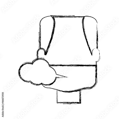 Man smoking cartoon
