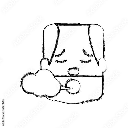 Man smoking cartoon