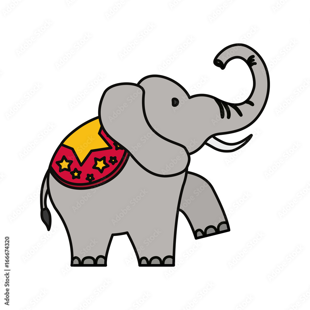 Circus elephant cartoon