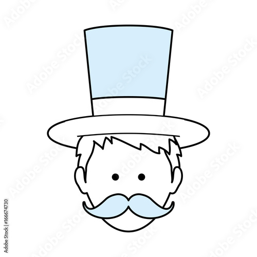 Cute magician cartoon