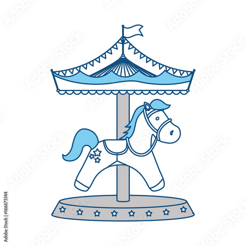 Carrousel circus cartoon