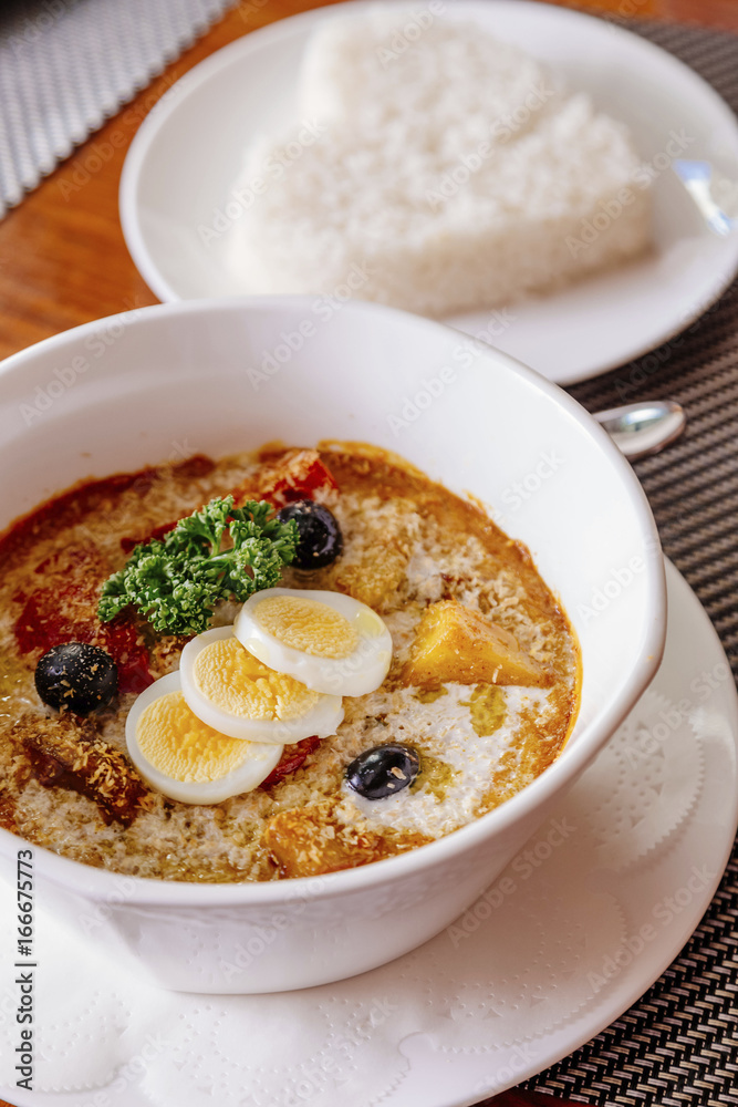 Portuguese chicken in coconut juice Portuguese chicken in coconut juice