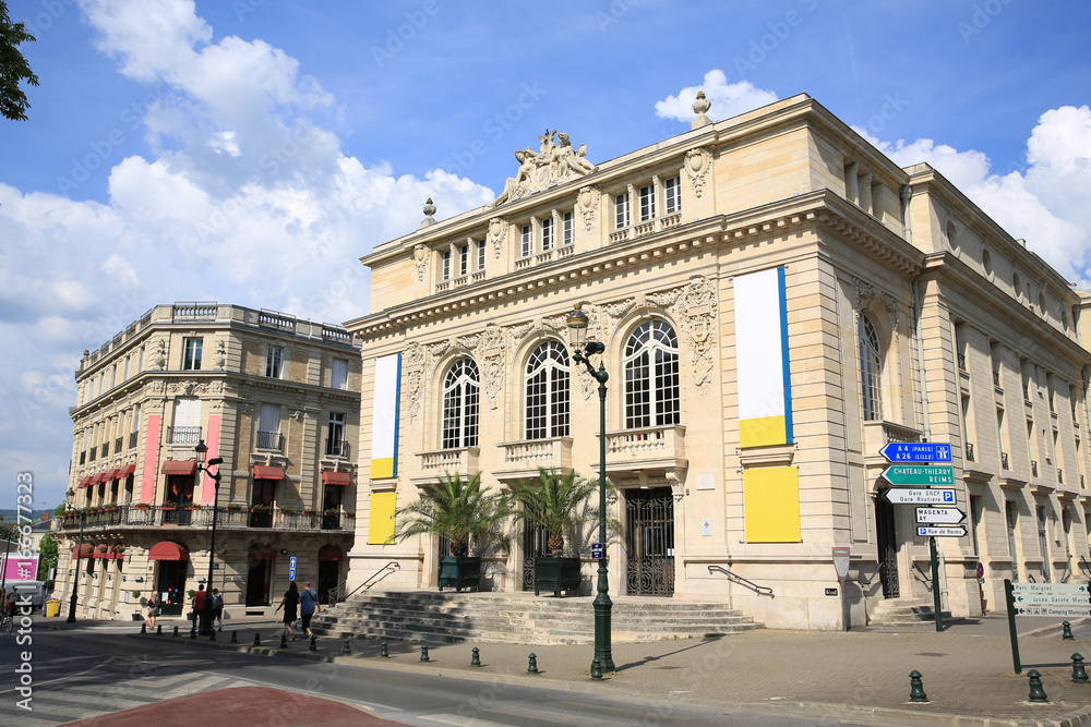 Historic downtown in Epernay, Champagne, Region Champagne-Ardenne, France