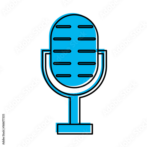 microphone audio isolated icon vector illustration design © Gstudio
