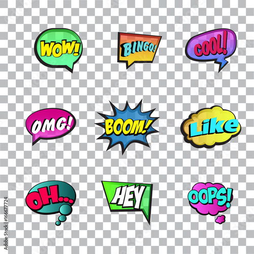 Fashion patch badges in 80s-90s style. Vector illustration.