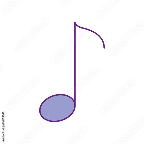 music note isolated icon vector illustration design