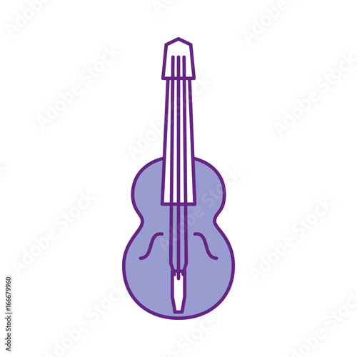 acoustic guitar isolated icon vector illustration design