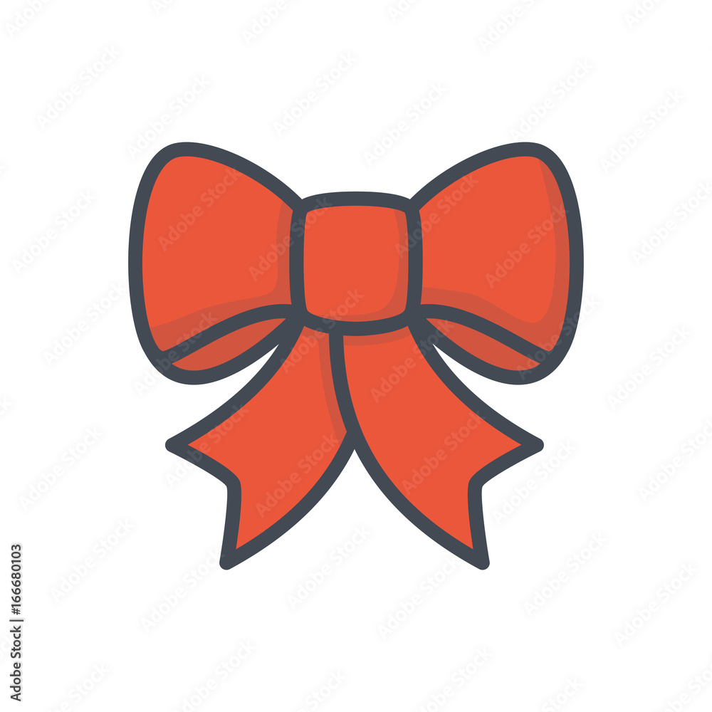 Xmas Christmas holiday colored icon ribbon bow Xmas Christmas holiday colored icon ribbon bow