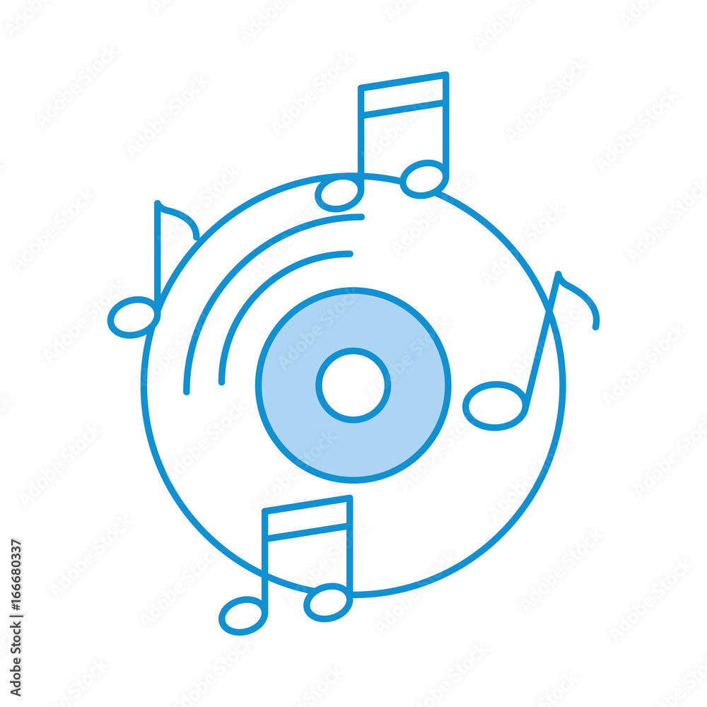 vinyl old music with notes vector illustration design vinyl old music with notes vector illustration design