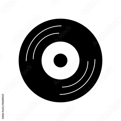 vinyl old music icon vector illustration design