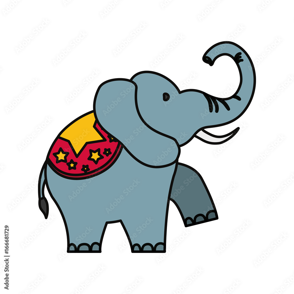 Circus elephant cartoon