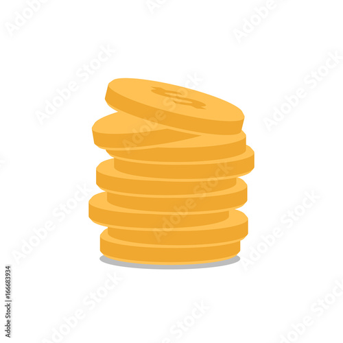 Coins stack icon.