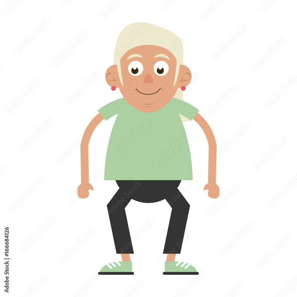 cute elderly person icon image