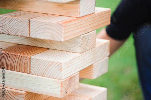 Tablou pe pânză Giant Outdoor Block Game