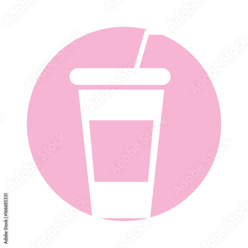 soda plastic cup icon vector illustration design