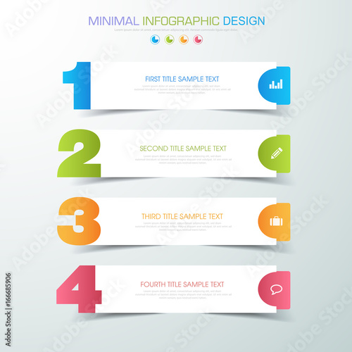 Infographic Elements with business icon on full color background  process or steps and options workflow diagrams,vector design element eps10 illustration