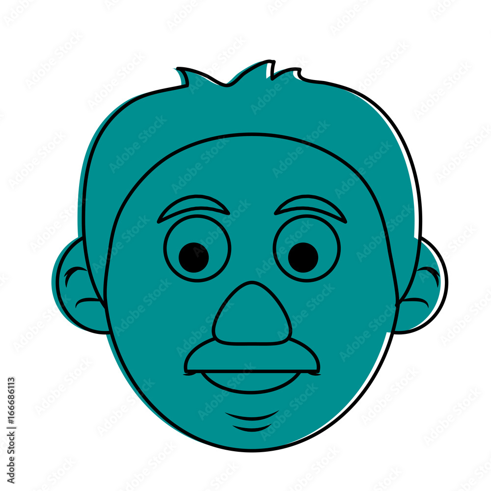 cute happy elderly man icon image