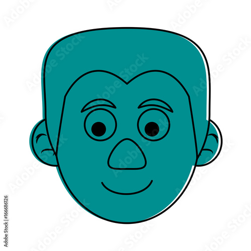 cute happy elderly man icon image