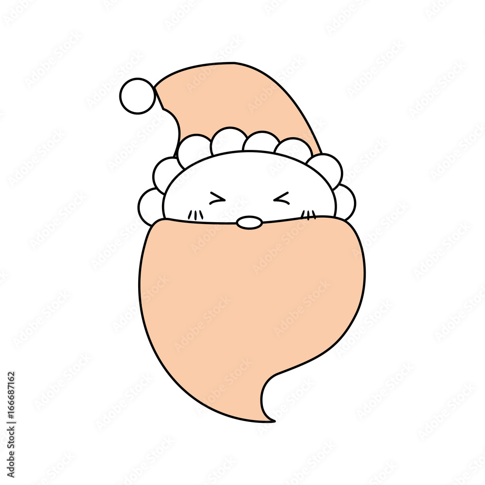 Obraz premium Cute santa claus cartoon