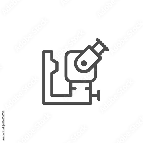 Ophthalmologic equipment line icon