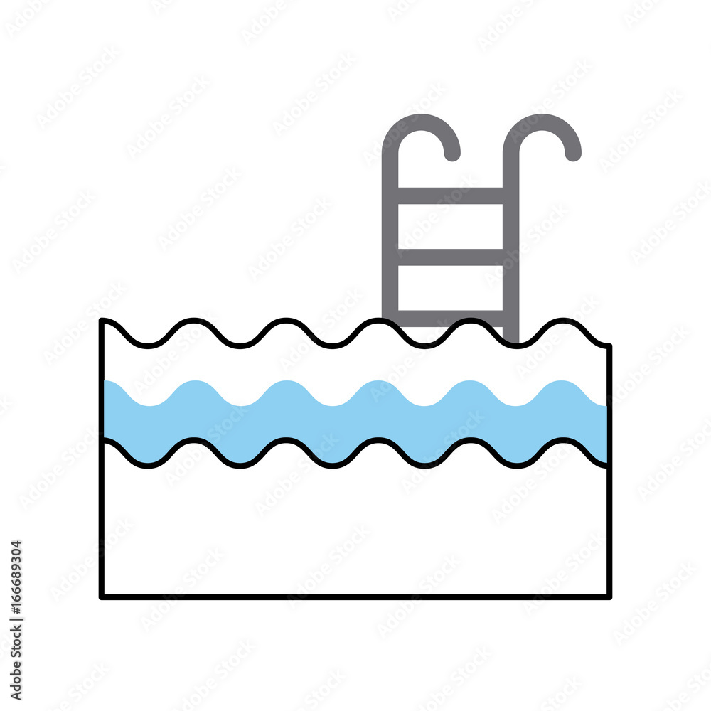 pool with stairs icon vector illustration design pool with stairs icon vector illustration design