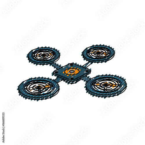 Drone technology isolated