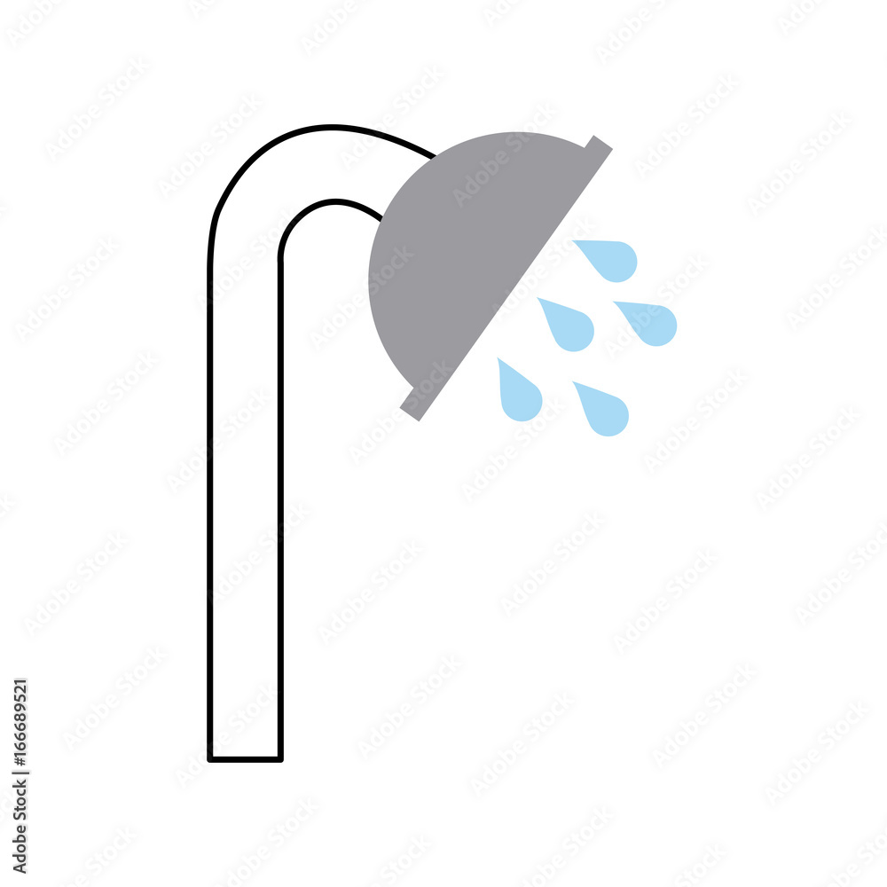 shower tap isolated icon vector illustration design