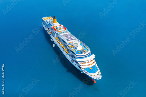 Cruise ship, aerial photography © watman