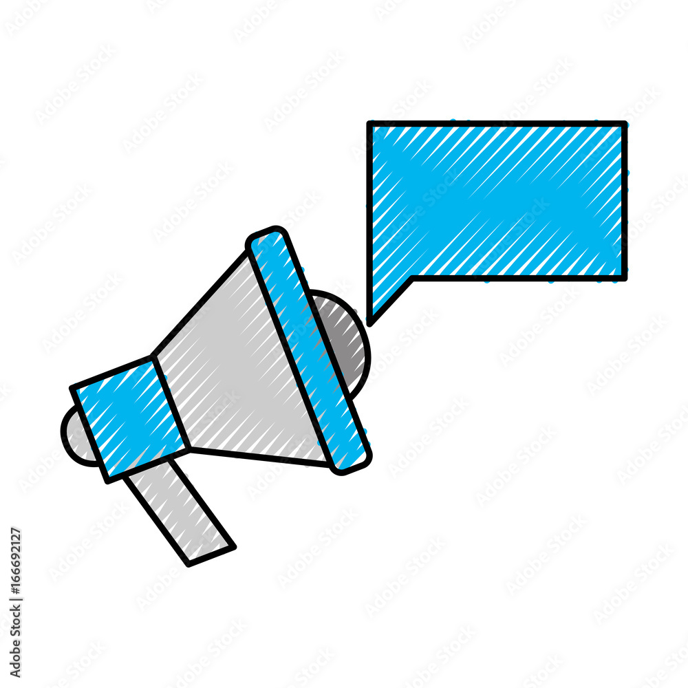 megaphone sound with speech bubble vector illustration design megaphone sound with speech bubble vector illustration design