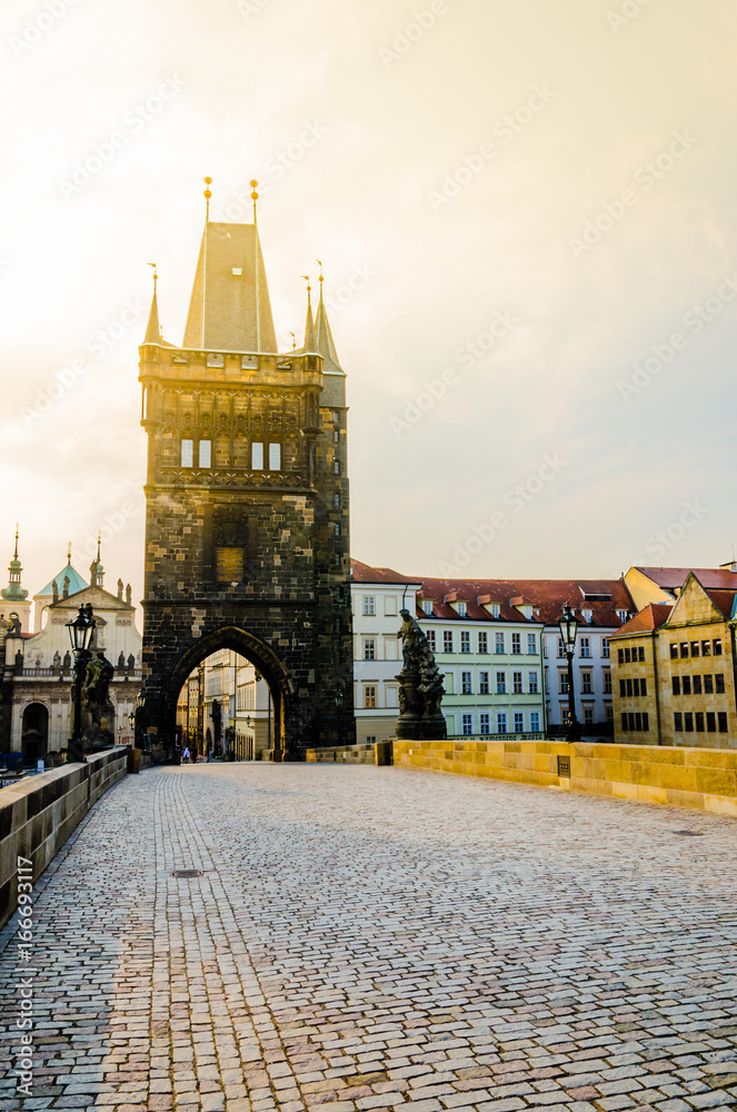 Naklejka premium Old Town Bridge Tower