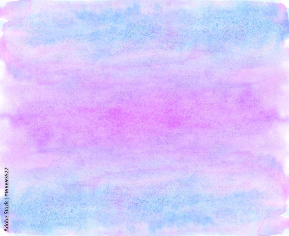 Watercolor blue and violet background