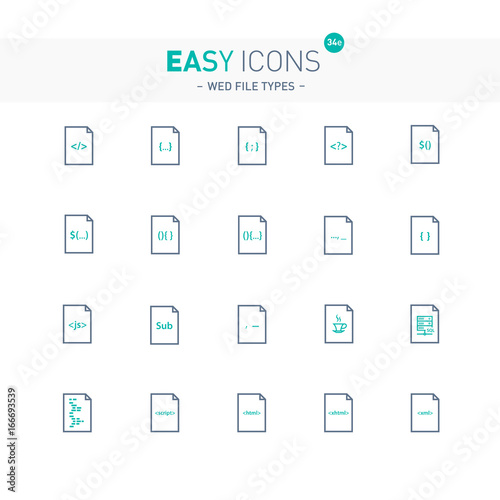 Easy icons 34e File types